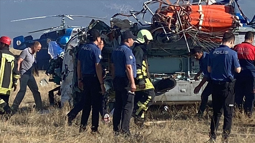 Denizli’deki helikopter kazasında 2 kişi hayatını kaybetti