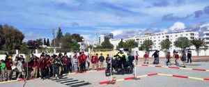 Gezici trafik eğitim parkı ile trafik eğitimleri verilmeye başlandı