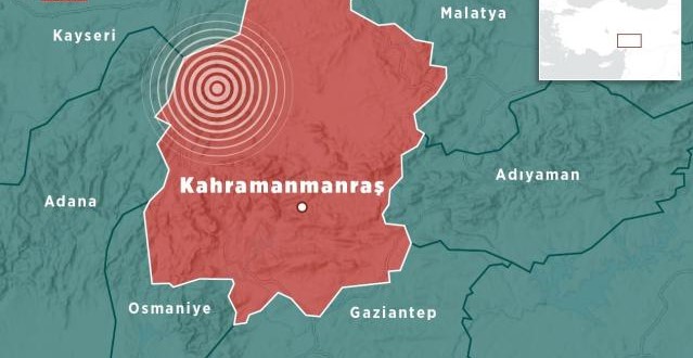 Kahramanmaraş’ta 4,1 büyüklüğünde deprem