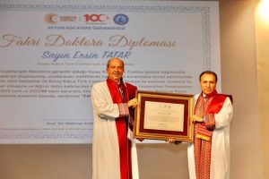 Cumhurbaşkanı Tatar’a Afyonkarahisar’da fahri doktora takdim edildi – BRTK