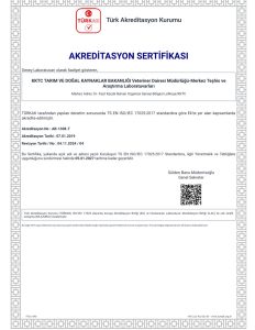 Tarım ve Doğal Kaynaklar Bakanlığı Laboratuvarlarının akreditasyon kapsamı genişletildi