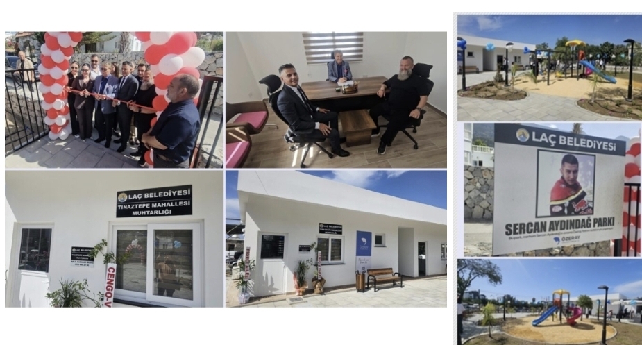 Lapta Tınaztepe Muhtarlık Binası, Genç Lapta Avcılık ve Atıcılık Derneği Binası ve Sercan Aydındağ Parkı  düzenlenen törenle Başbakan Üstel  tarafından açıldı