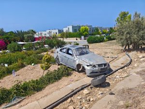 Girne-Tatlısu anayolunda trafik kazası.. 4 yaralı