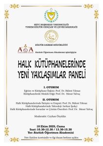 Kültür Dairesi, “Halk Kütüphanelerinde Yeni Yaklaşımlar Paneli” düzenliyor