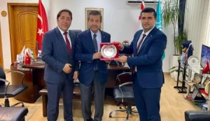 Ertuğruloğlu, TÜRKGEF Başkanı Bayduz’u kabul etti: Projelerle ilgili bilgi verildi