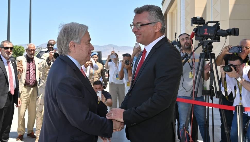 Erhürman ve Guterres görüşmesi başladı