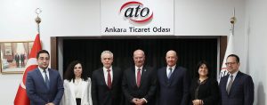 Ankara Büyükelçisi Korukoğlu, ATO Başkanı Baran’ı ziyaret etti