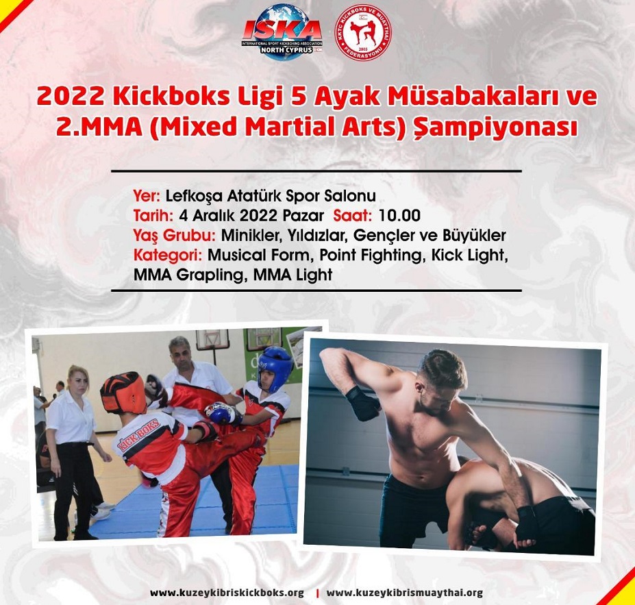 5.ayak Kickboks ile 2.MMA müsabakaları 4 Aralık’ta