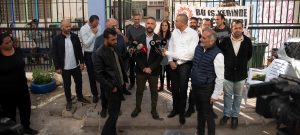 Sendikalar Arabahmet İlkokulu önünde basın açıklaması yaptı