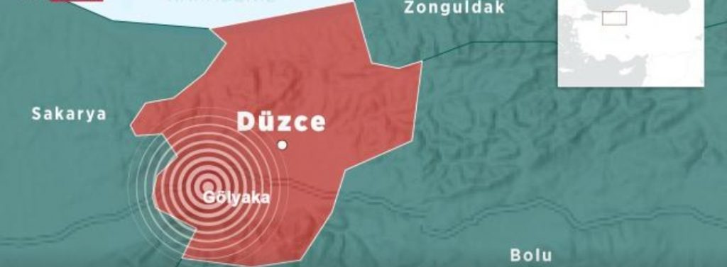 Düzce’de 5,9 büyüklüğünde deprem