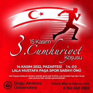 DAÜ 15 Kasım koşusu pazartesi yapılıyor