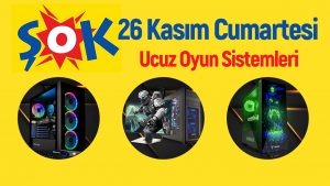 Şok, her bütçeye uygun oyun bilgisayarları satıyor!