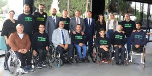 Şan, Engelliler Spor Federasyonu Vakıflar Tekerlekli Sandalye Basketbol Takımı sporcuları onuruna yemek verdi