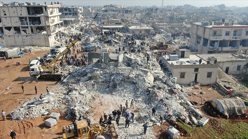 Kahramanmaraş merkezli depremlerden etkilenen Suriye’de can kayıpları 3 bin 162’ye yükseldi