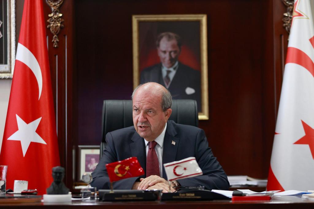 Cumhurbaşkanı Tatar: Anavatan Türkiye’yle tam bir uyum içerisinde yürüttüğümüz yeni siyasetin yarattığı paradigma değişimi, meyvelerini vermeye başlamıştır