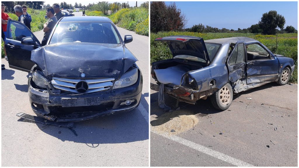 Derince-Avtepe anayolunda trafik kazası.. 2 yaralı