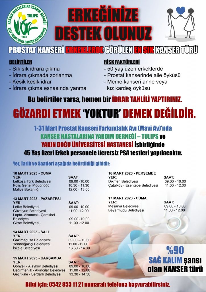 Gazimağusa Belediyesi’nde yarın ücretsiz PSA testi