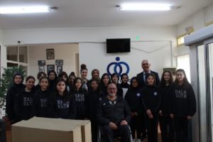 Hala Sultan Koleji öğrencileri 5 adet tekerlekli sandalye bağışladı