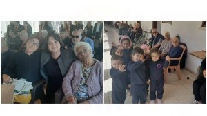 Zerrin Üstel ve UBP Kadın Kolları,Haftası nedeniyle  Lapta Huzurevi’ni  ziyaret etti