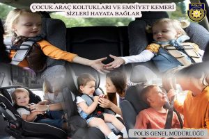 Polis Emniyet Kemeri Yasası gereğince uyulması gereken kuralları hatırlattı