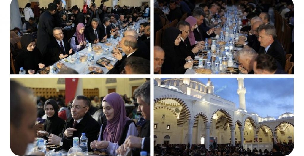 Oktay, Hala Sultan Cami’deki iftara katıldı
