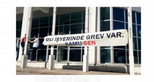 Kamu-Sen ve Kamu-İş Sosyal Sigortalar Dairesi’nde grev yaptı…Çalışma ve Sosyal Güvenlik Bakanı Taçoy: Sorunlara çözüm arayışı içindeyiz