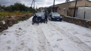 Dolu yağışı Esentepe bölgesini olumsuz etkiledi