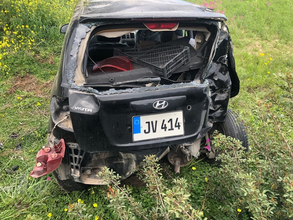 Kumyalı-Pamuklu ana yolunda kaza… 1 kişi hafif yaralandı