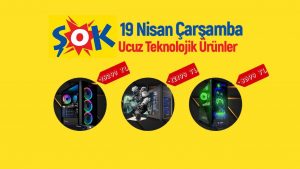 ŞOK’ta bugün: Oyuncu kasalarından ekran kartına!