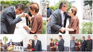 Baṣbakan Üstel,Neriman Yıldızal’a mücahitlik madalyasını takdim etti