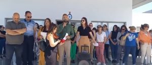 KTÖS Genel Sekreteri Maviş Gönyeli Fazıl Plümer Anaokulu’nda basın açıklaması yaptı