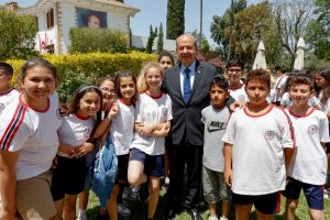 Güzelyurt Özgürlük İlkokulu Cumhurbaşkanı Tatar’ı ziyaret etti:  “Tüm gailemiz sizlerin başınız dik onurlu bir şekilde KKTC’de yaşayabilmenizdir”