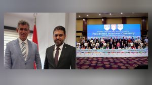 Büyükelçi Feyzioğlu, Dünya Sağlık Turizimi Konseyi Başkanlığı’na seçilen Savaşan’ı kutladı