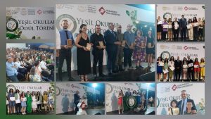 “Yeşil Okullar Projesi” kapsamında dereceye giren okullar düzenlenen törenle açıklandı