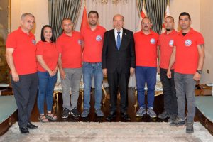 Cumhurbaşkanı Tatar, Kıbrıs Arama Kurtarma Derneği yöneticilerini kabul etti