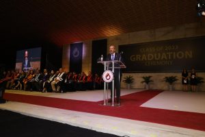 Cumhurbaşkanı Tatar, UKÜ 2022-2023 akademik yılı mezuniyet törenine katıldı