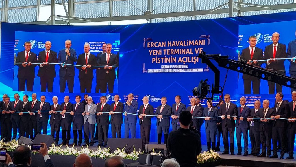 Yeni Ercan Havalimanı törenle açıldı