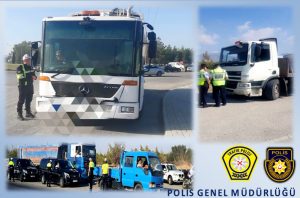 Başkentte trafiğe çıkış saatlerini ihlal eden 12 kamyon sürücüsüne yasal işlem