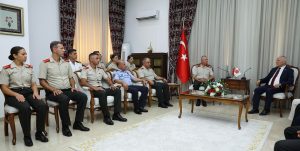 Töre, Güvenlik Kuvvetleri Komutanı Tümgeneral Topaloğlu’nu kabul etti