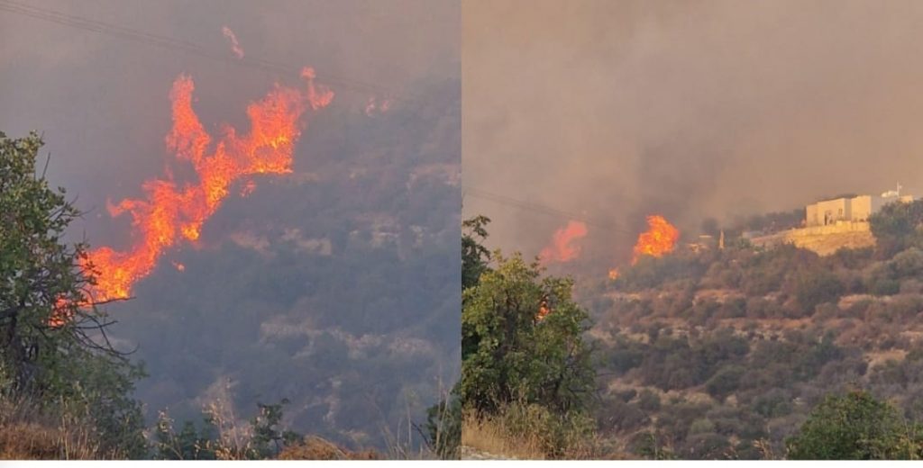 Alassa’da yeniden alevlenen yangın kontrol altına alınamıyor