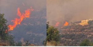 Alassa’da yeniden alevlenen yangın kontrol altına alınamıyor