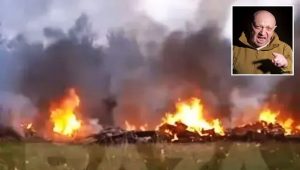 Wagner liderinin de bulunduğu uçak düştü