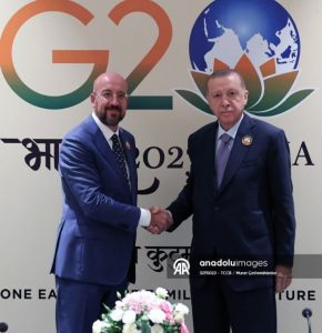 Türkiye Cumhurbaşkanı Erdoğan AB Konseyi Başkanı Charles Michel’i kabul etti