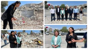 Özdenefe, deprem bölgesindeki ziyaretlerine devam ediyor