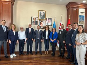 Tarım ve Doğal Kaynaklar Bakanı Çavuş, KKTC Bakü Temsilciliği’ni ziyaret etti