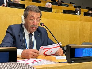 Dışişleri Bakanı Ertuğruloğlu, İİT Dışişleri Bakanları Yıllık Koordinasyon toplantısında konuştu: Kıbrıs adasının gerçeği, bir ada ama iki devlet olmasıdır