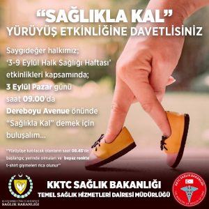 Halk Sağlığı Haftası yarın “Sağlıkla Kal” yürüyüşüyle başlıyor