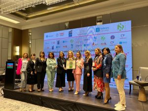 Bakü’de bulunan KTTO Kadın Girişimciler Konseyi üyeleri AQSİA mensuplarıyla temaslar yaptı