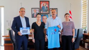 Harmancı, 22 Ekim’deki Lefkoşa Maratonu dolayısıyla Uluçay’ı ziyaret etti