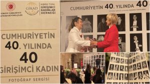 Birgül Feyzioğlu, “Cumhuriyetin 40’ıncı Yılında , 40 Girişimci Kadın” sergisini açtı